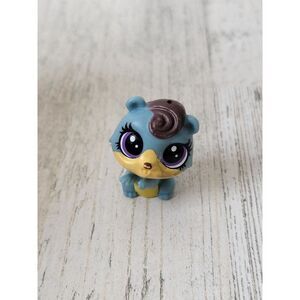 Chibi bear blue animal miniature forest‎ toy figure